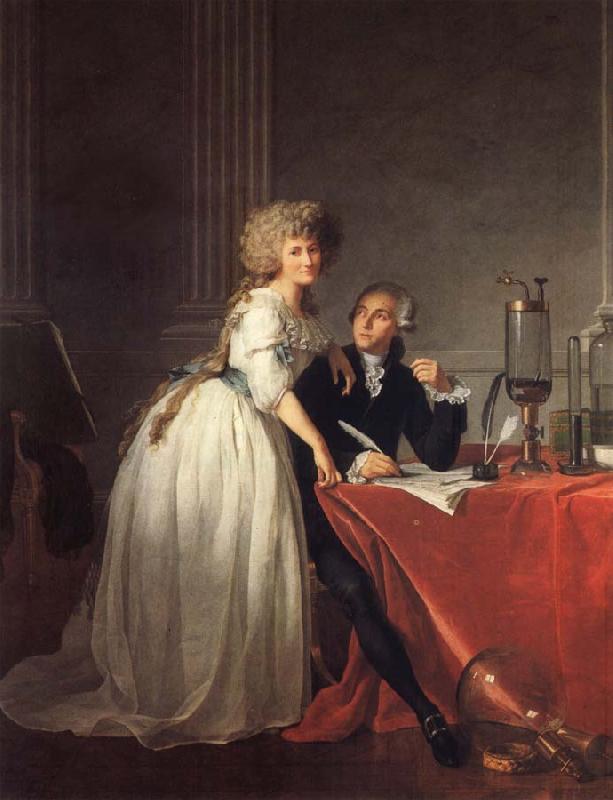 Jacques-Louis David Antoine-Laurent Lavoisier and His Wife oil painting picture